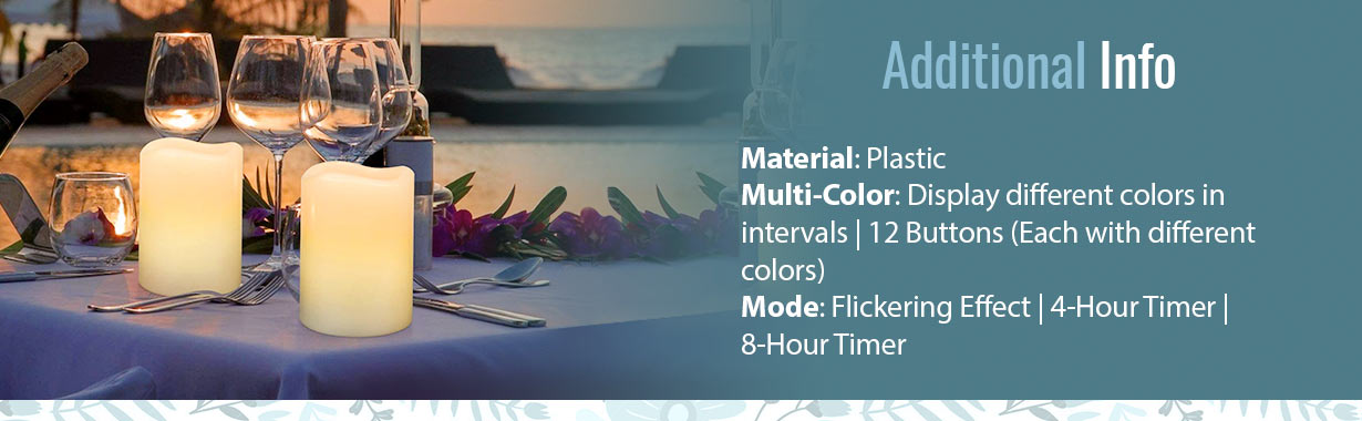 flameless led pillar candles