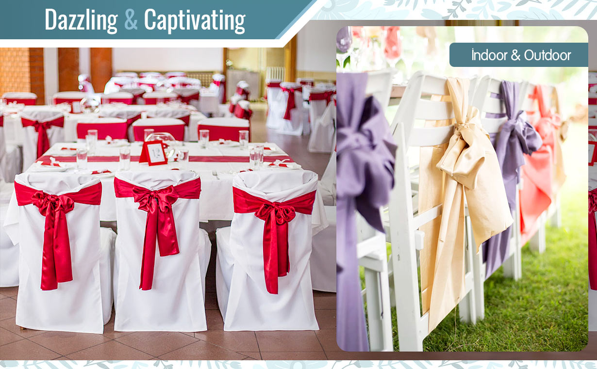 how to tie satin chair sashes