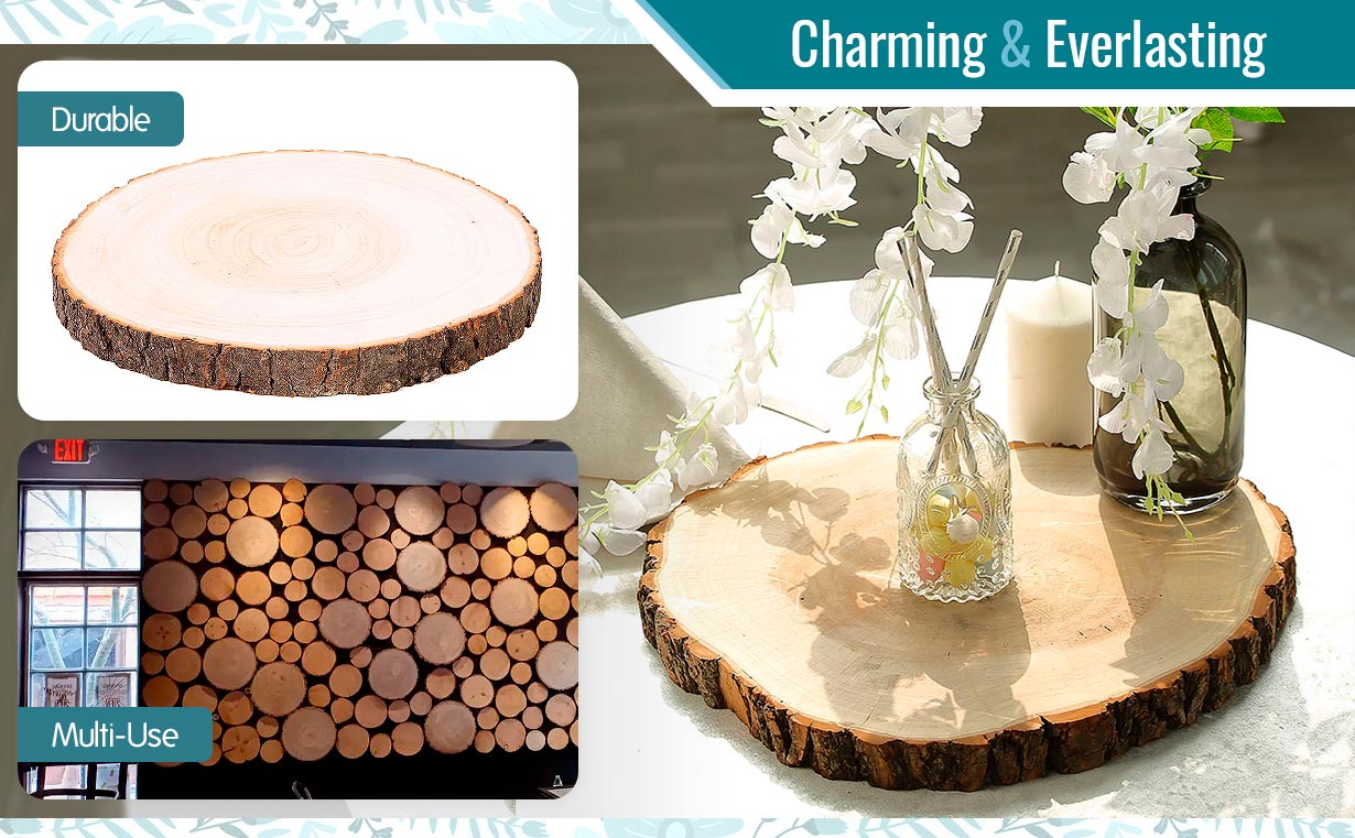 Rustic Natural Wood Slices