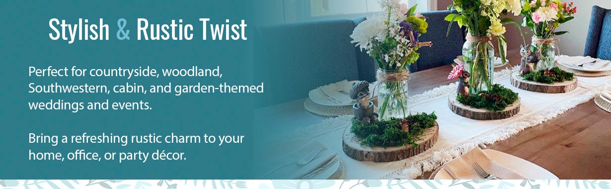 Wood Centerpieces
