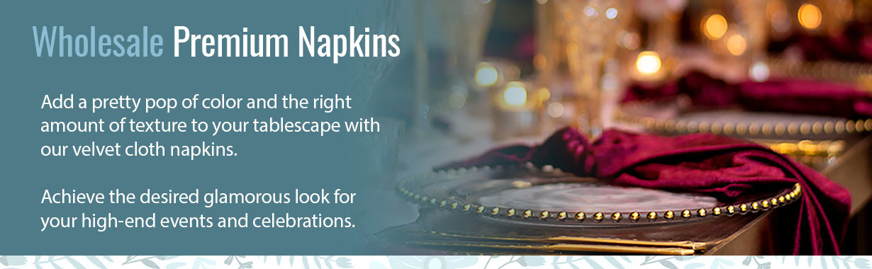 velvet napkins bulk