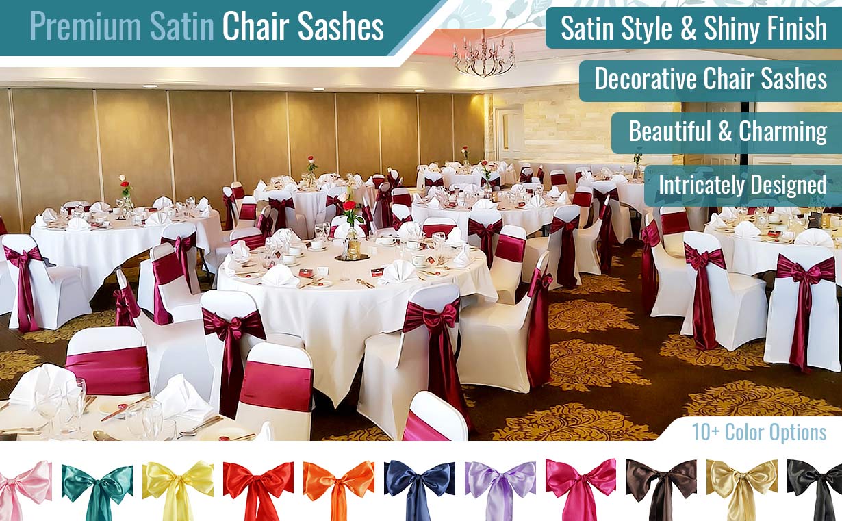 Satin Sashes for chairs