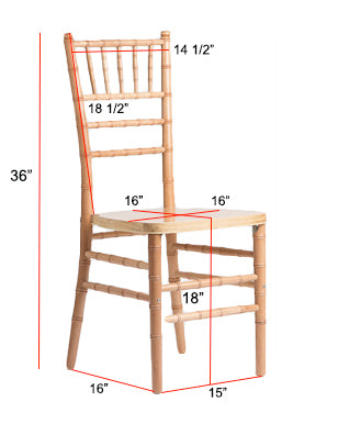 Chiavari Chair Dimensions