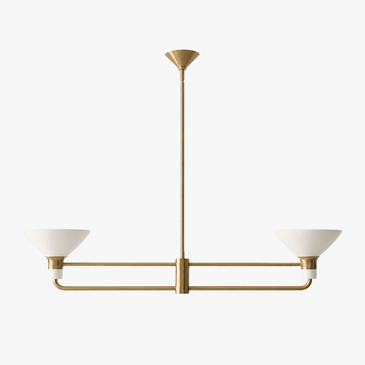 SKU: White / Brass / 2 Heads